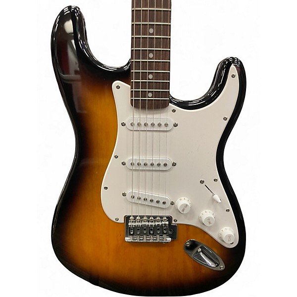 Used Squier Affinity Stratocaster 2 Tone Sunburst Solid Body Electric Guitar