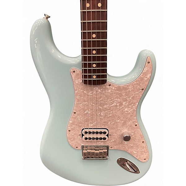Used 2023 Fender Tom Delonge Signature Stratocaster Daphne Blue Solid Body Electric Guitar