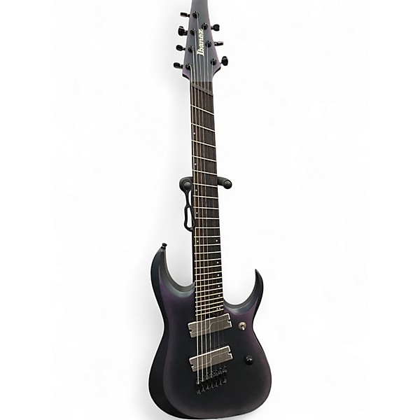Used Ibanez RGA71AL Axion Label 7 String BLACK AURORA BURST Solid Body Electric Guitar