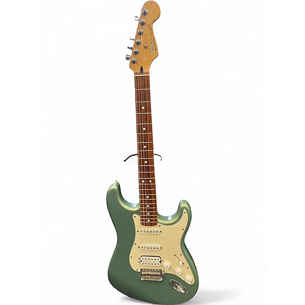 Used 2004 Fender Standard Fat Strat Sage Green Metallic Solid Body Electric Guitar