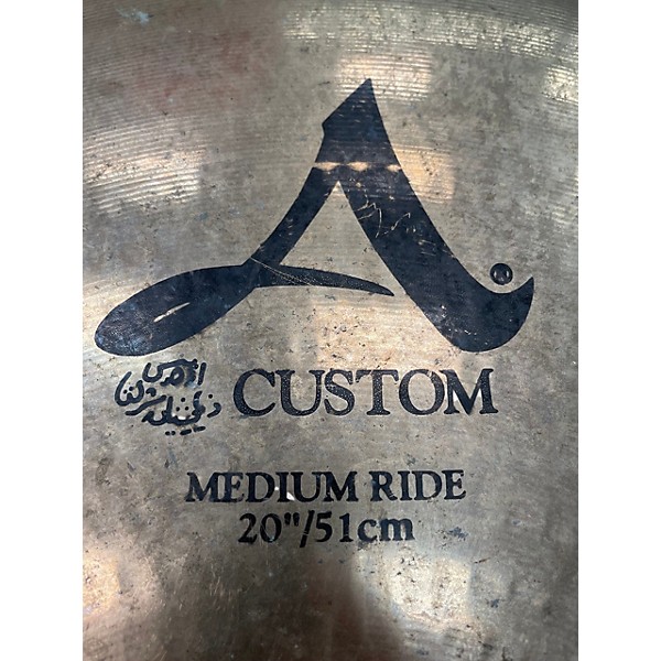 Used Zildjian 20in A Custom Medium Ride Cymbal
