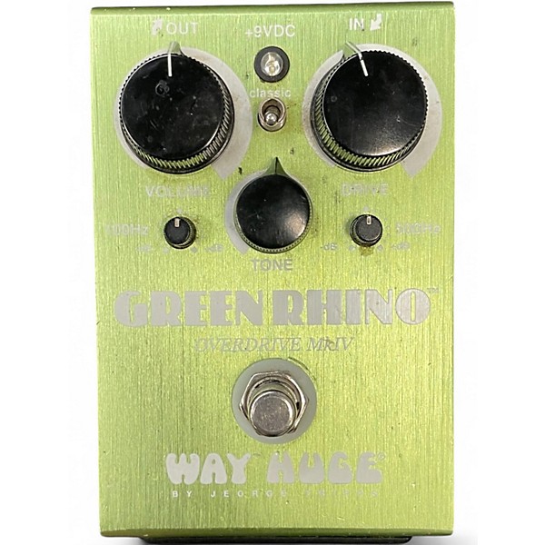 Used Way Huge Electronics WHE202 Green Rhino Overdrive Effect Pedal