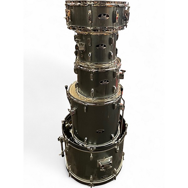 Used Pearl 5 Piece Roadshow Silver Sparkle Drum Kit