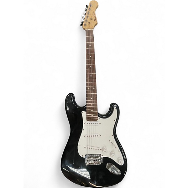 Used Diadem Doublecut Black and White Solid Body Electric Guitar