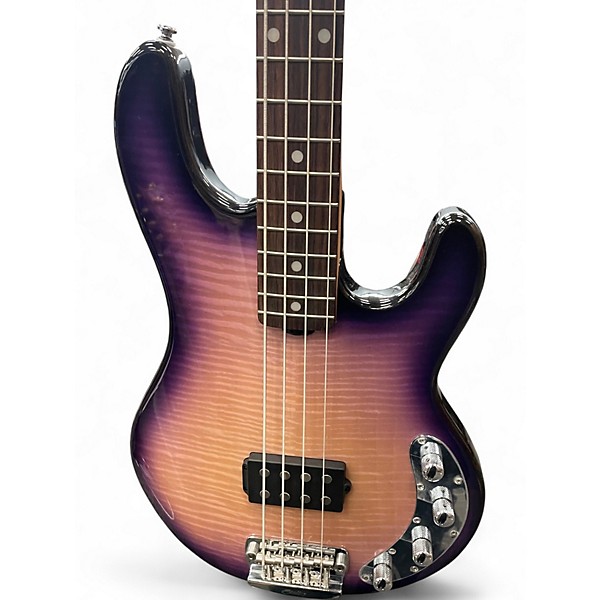 Used Sterling by Music Man Ray34 Purple Sunset Electric Bass Guitar