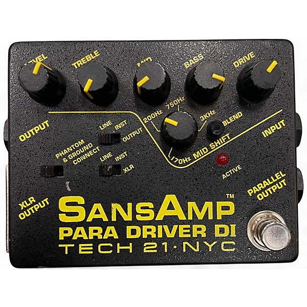 Used Tech 21 SansAmp Para Driver DI Preamp Pedal V2 Pedal