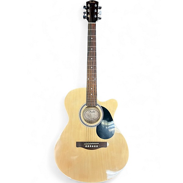Used Fender FA135CE Concert Natural Acoustic Electric Guitar