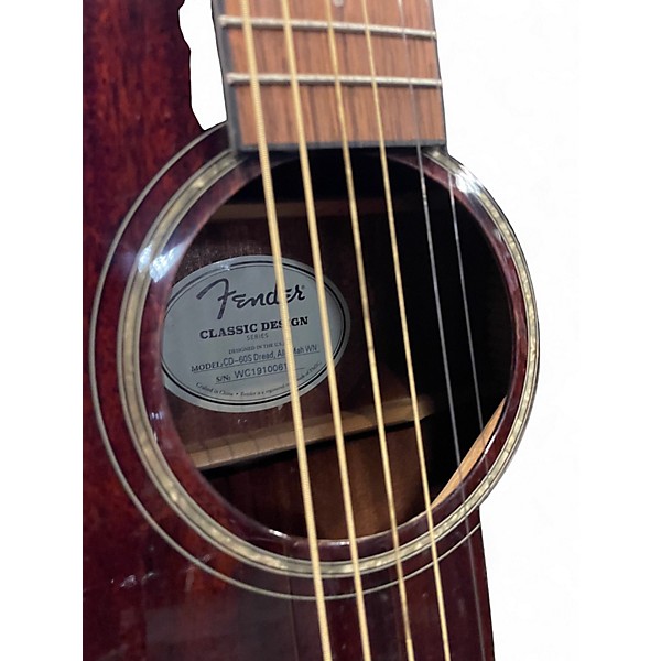 Used Fender CDC-60S DREAD Mahogany Acoustic Guitar