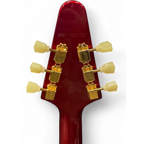 Used Epiphone Flying V Ruby Red Metallic Solid Body Electric Guitar