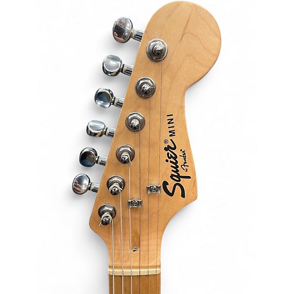 Used Squier Mini Stratocaster FSR Arctic White Solid Body Electric Guitar