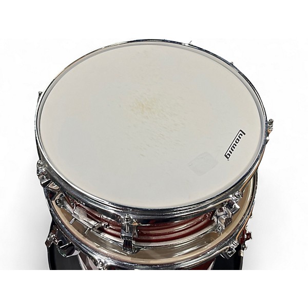 Used Ludwig 5 Piece Accent red Drum Kit
