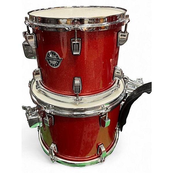Used Ludwig 5 Piece Accent red Drum Kit