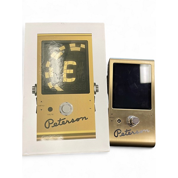 Used Peterson SSLE-1 StroboStomp LE 75th Anniversary Gold Tuner Pedal