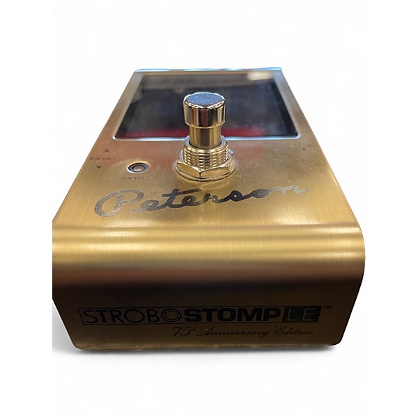 Used Peterson SSLE-1 StroboStomp LE 75th Anniversary Gold Tuner Pedal