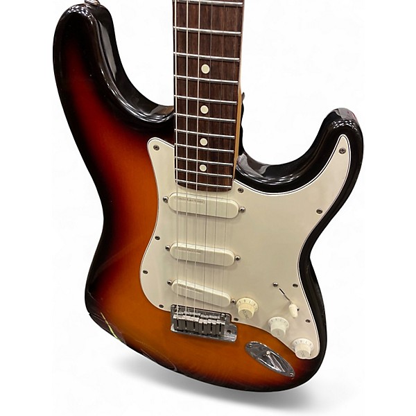 Used 1991 Fender Standard Stratocaster Plus Tobacco Sunburst Solid Body Electric Guitar