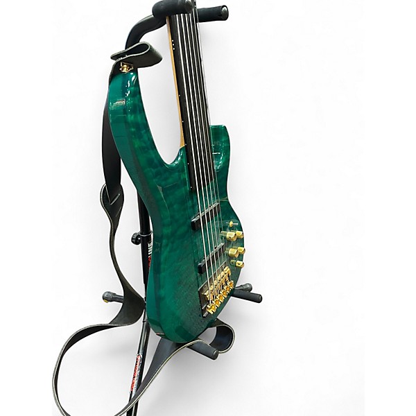 Used Carvin lb76 Emerald Green Electric Bass Guitar