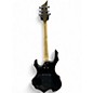 Used Glarry 36inch Burning Fire Black Solid Body Electric Guitar