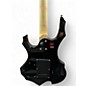Used Glarry 36inch Burning Fire Black Solid Body Electric Guitar