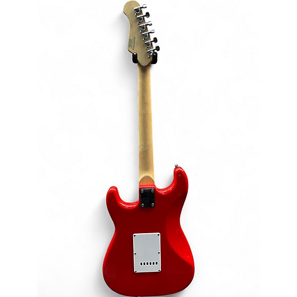 Used Monoprice Stratocaster Red Solid Body Electric Guitar