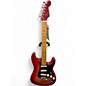 Used Fender American Ultra Luxe Stratocaster Plasma Red Burst Solid Body Electric Guitar thumbnail