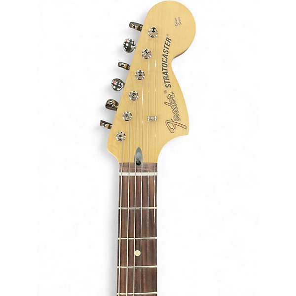 Used Fender Tom Delonge Signature Stratocaster Yellow Solid Body Electric Guitar