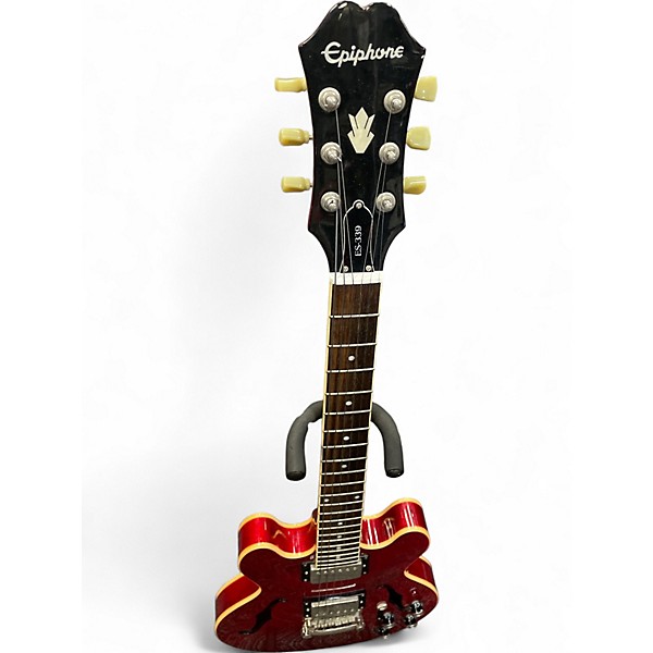Used Epiphone ES339 CHERRY RED Hollow Body Electric Guitar
