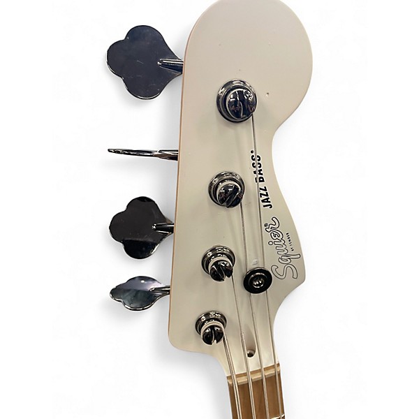 Used Squier JAZZ BASS MATTE WHITE Electric Bass Guitar