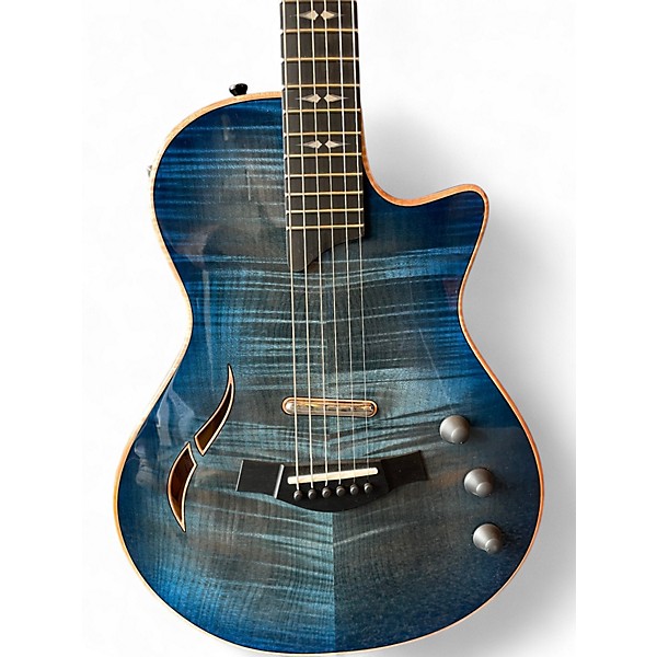 Used Taylor T5Z Pro Big Leaf Maple Top Harbor Blue Acoustic Electric Guitar