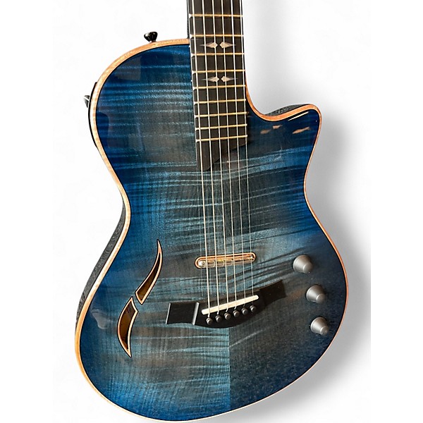 Used Taylor T5Z Pro Big Leaf Maple Top Harbor Blue Acoustic Electric Guitar
