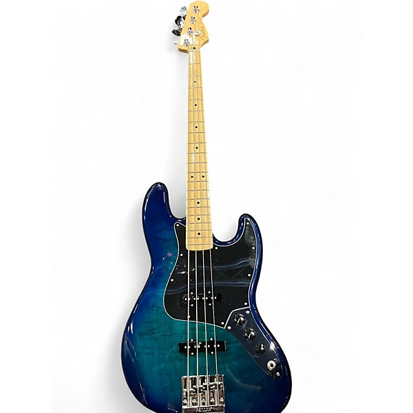 Used Fender Player Plus Jazz Bass Plus Top Blue Burst Electric Bass Guitar