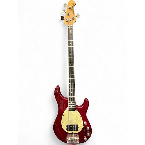 Vintage 1993 Ernie Ball Music Man Sterling 4 String Wine Red Electric Bass Guitar