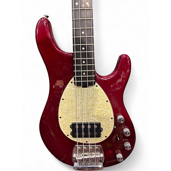 Vintage 1993 Ernie Ball Music Man Sterling 4 String Wine Red Electric Bass Guitar
