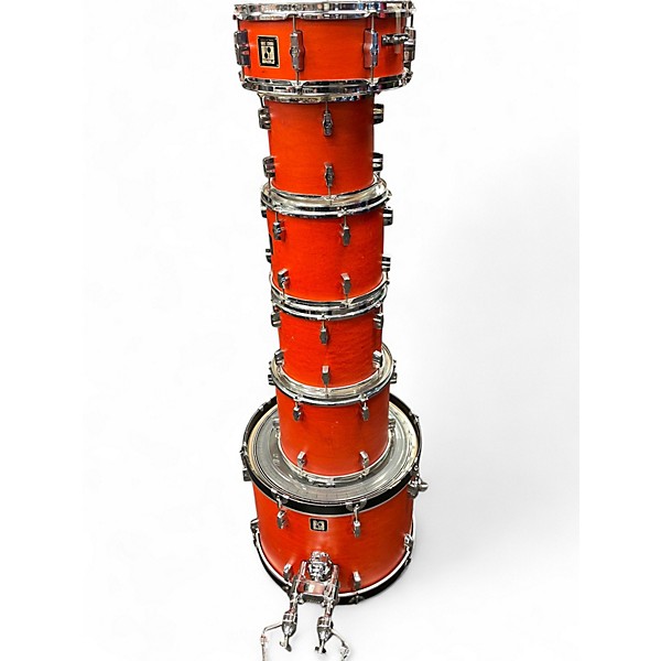 Used SONOR 6 Piece Force 2001 Orange Drum Kit