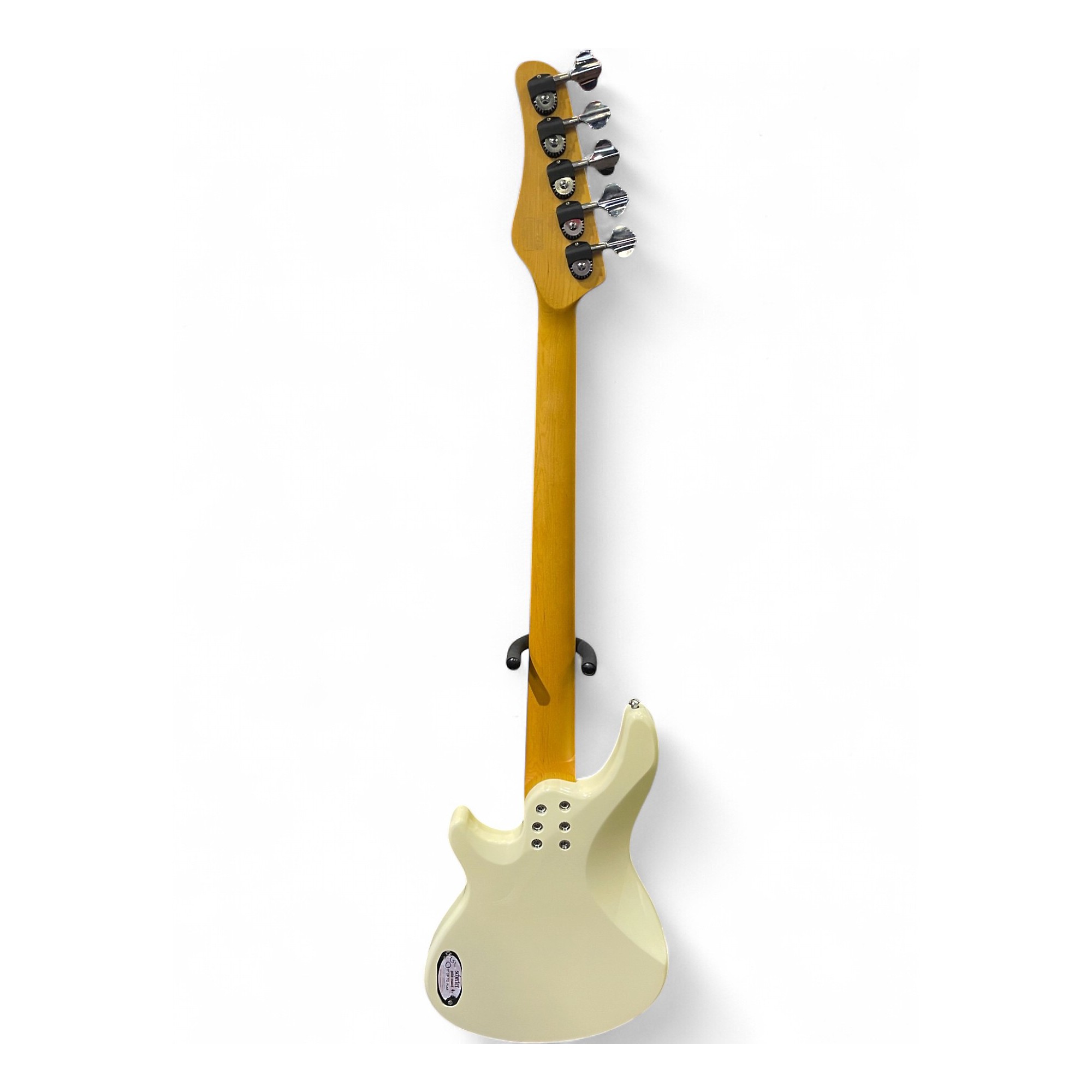 Used Schecter Guitar Research CV5 Ivory Electric Bass Guitar Ivory