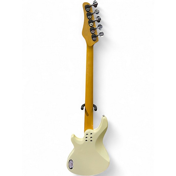 Used Schecter Guitar Research CV5 Ivory Electric Bass Guitar
