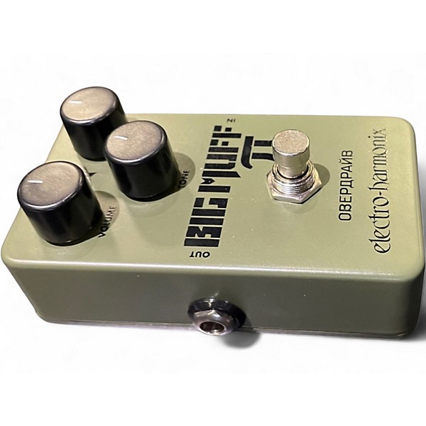 Used Electro-Harmonix Green Russian Big Muff Pi Fuzz Effect Pedal