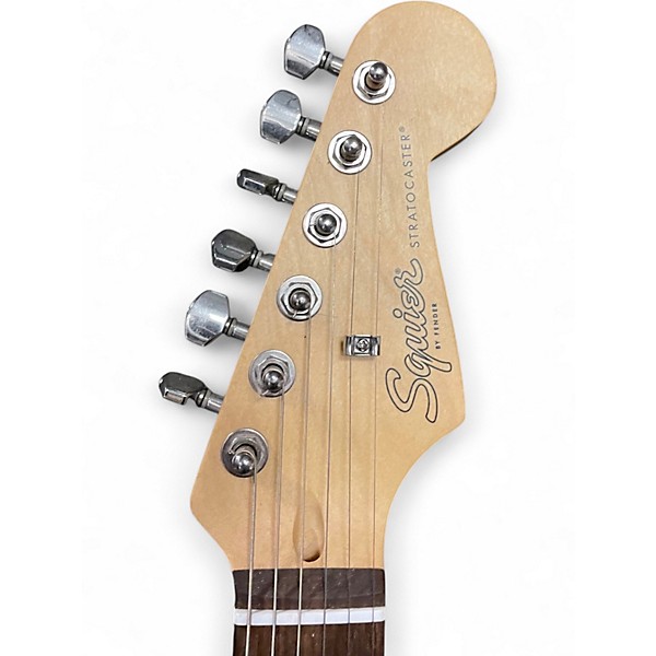 Used Squier Standard Stratocaster Satin Black Solid Body Electric Guitar