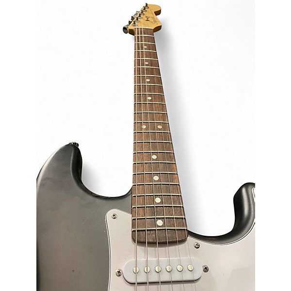 Used Squier Standard Stratocaster Satin Black Solid Body Electric Guitar