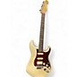 Used 2010 Fender American Deluxe Stratocaster Olympic Pearl Solid Body Electric Guitar thumbnail