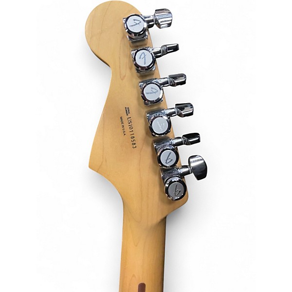 Used 2010 Fender American Deluxe Stratocaster Olympic Pearl Solid Body Electric Guitar