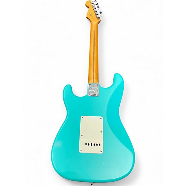 Used Squier 40th Anniversary Vintage Stratocaster Satin Seafoam Green Solid Body Electric Guitar