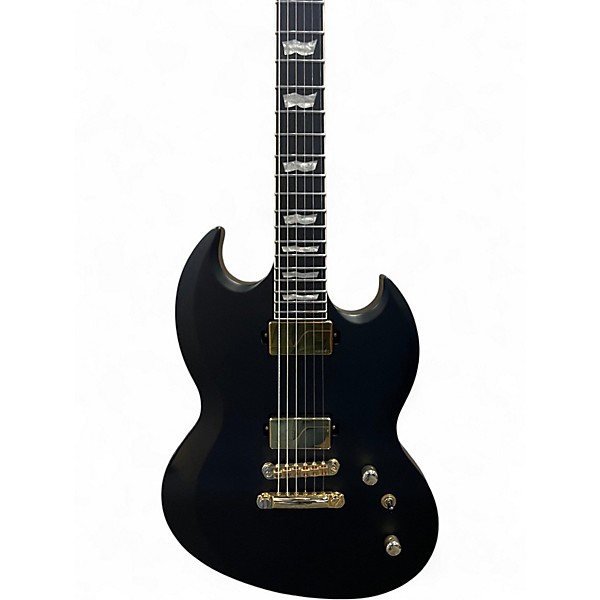 Used Ltd VIPER-1000 Satin Black Solid Body Electric Guitar