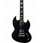Used Ltd VIPER-1000 Satin Black Solid Body Electric Guitar