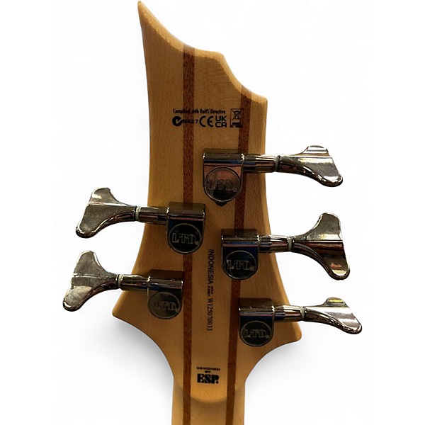 Used ESP LTD B205SM FL 5 Natural Electric Bass Guitar