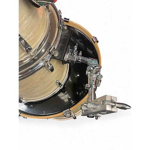 Used Pearl 5 Piece Export White Pearl Drum Kit