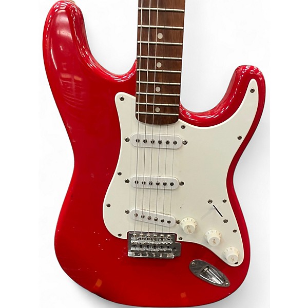 Used Squier Affinity Stratocaster Dakota Red Solid Body Electric Guitar