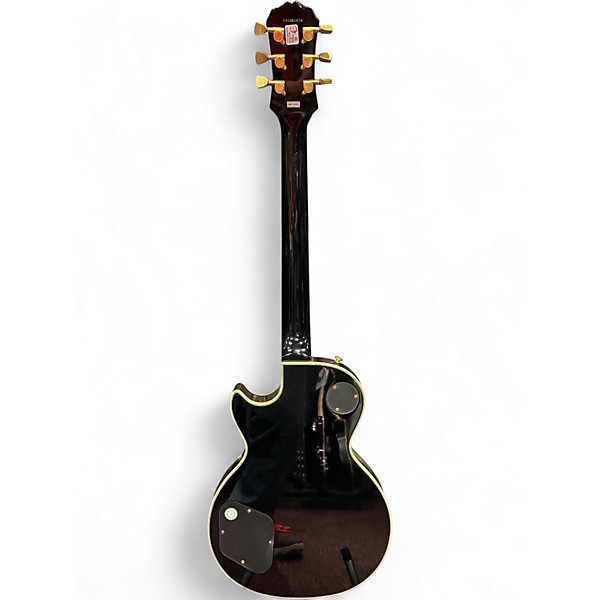 Used Epiphone Les Paul Custom Black Solid Body Electric Guitar
