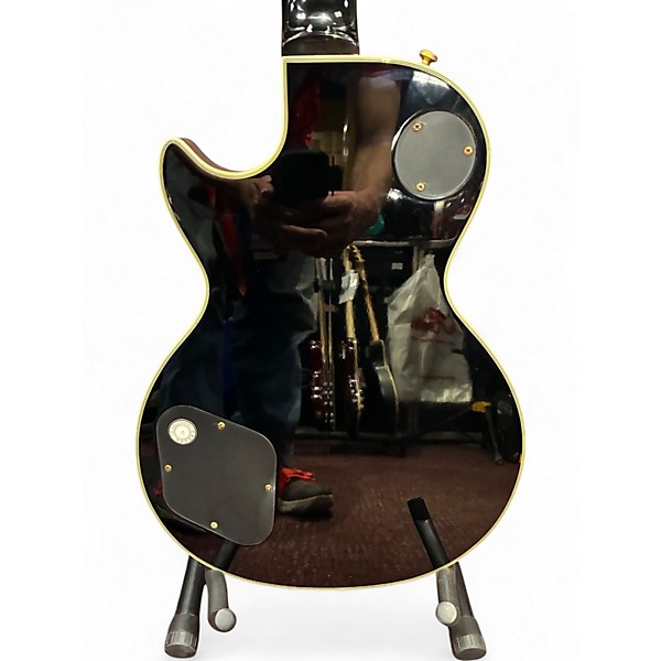 Used Epiphone Les Paul Custom Black Solid Body Electric Guitar