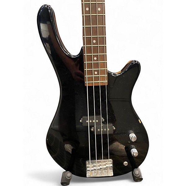 Used Silvertone CUSTOM BASS Black Electric Bass Guitar