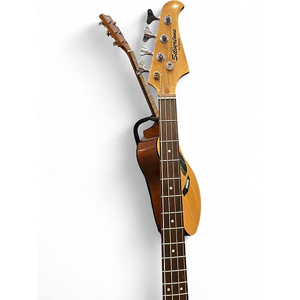 Used Silvertone CUSTOM BASS Black Electric Bass Guitar
